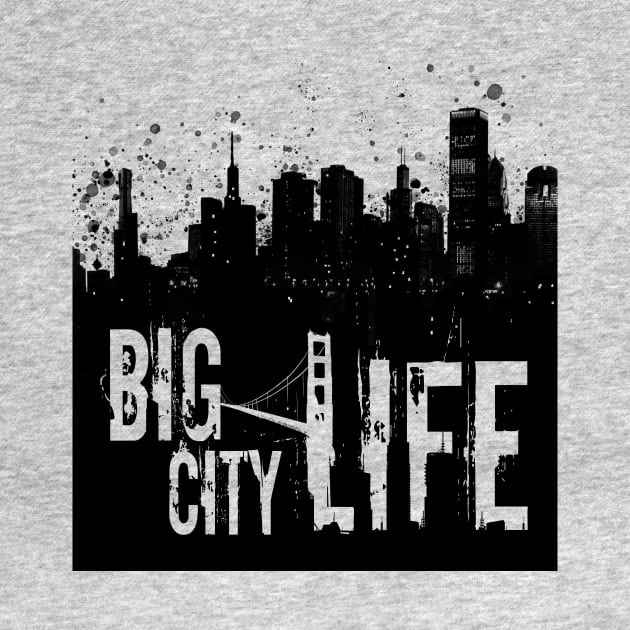 big city life black n white by conquart